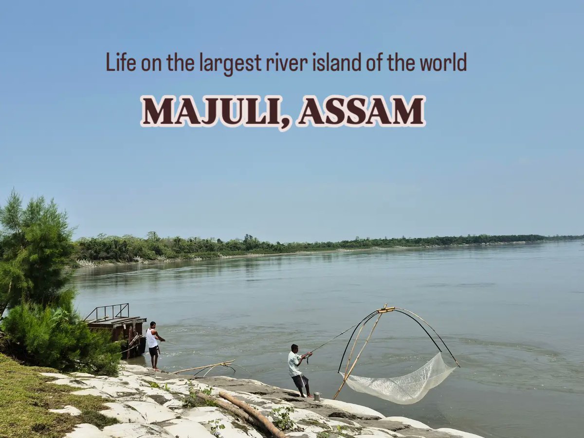 BBinduB's tweet photo. Last day on #Majuli Island,world's largest river island losing 1-2 km annually to erosion. Yet communities there continued celebrating Bihu, preserving centuries-old traditions, maintaining heritage while their land disappeared.Monks. Mishing people. Resilience beyond words. https://t.co/pWPDcvKdU6