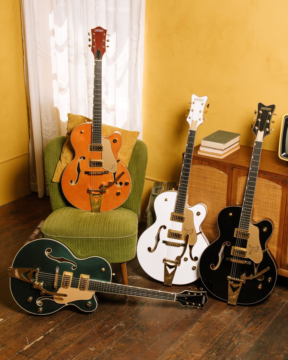 GretschJP's tweet photo. Gretsch Synchromatic Collection🎸

ヴィンテージの美学を現代に蘇らせ、時代を超えて愛されるデザインと、その象徴的なサウンドを形づくったプレイヤーたちに敬意を捧げるコレクション。

Synchromatic Falcon / Nashvilleは、厚さ2.5インチのラミネートメイプルボディ、煌びやかさ、明瞭さ、バランス感を忠実に再現するHi-Fidelity Filter’Tron™ ピックアップを搭載。ネックには、美しいエボニー指板を採用し、上質な演奏性・音質・外観を実現✨

#gretsch #グレッチ #ギター #guitar