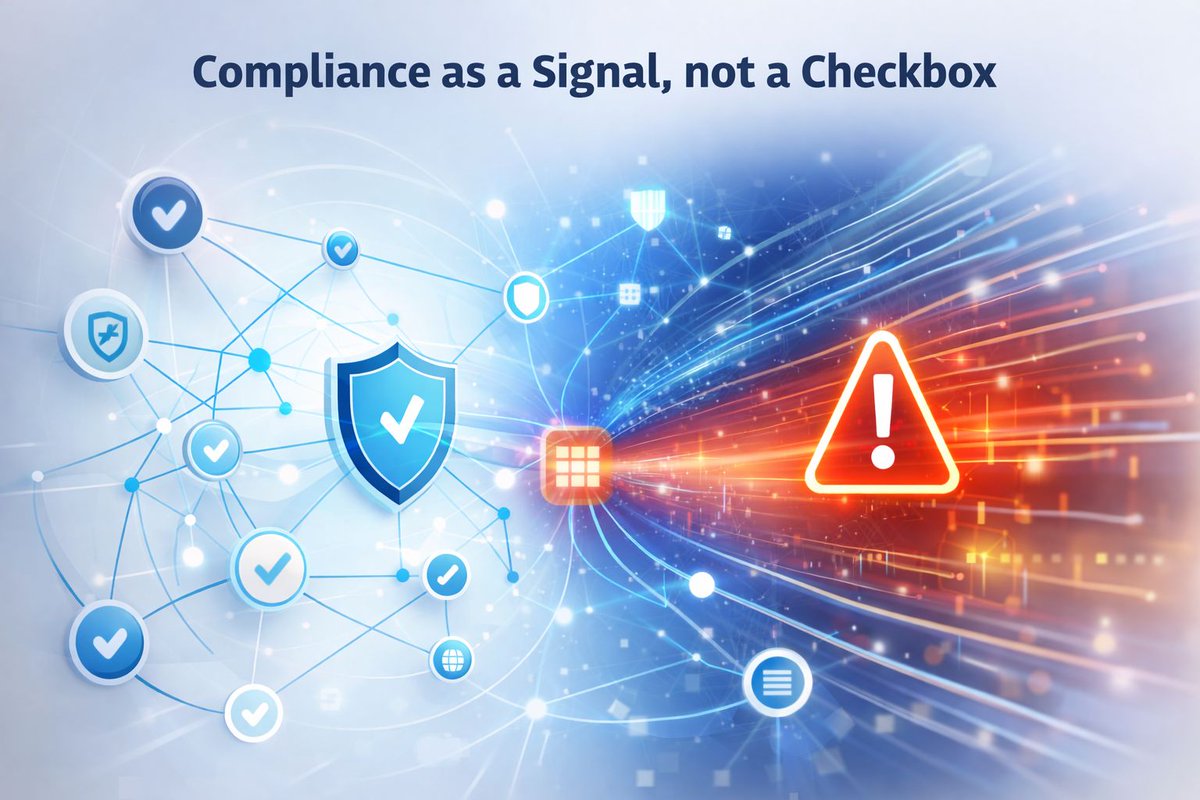NetShieldTechAI's tweet photo. A company can be 100% compliant and still miss emerging risks.

Compliance tells you where you stand.
Risk intelligence tells you what's changing.
Leading CISOs use compliance as a signal—not the full picture.

That's the difference NetShield brings.

#RiskIntelligence #CyberRisk https://t.co/WxZmtadSPJ