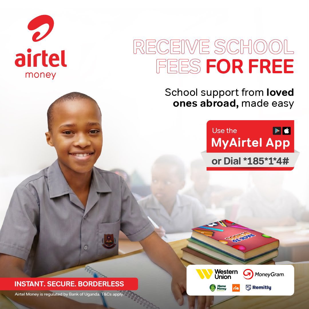 javisstunner's tweet photo. It’s now easy to send and receive school support instantly from abroad without the extra stress free of charge on Airtel Money.

Use the MyAirtelApp or dial *185*1*4#
#AirtelMoneyAcrossBorders
#FastSafeAffordable https://t.co/xS2khatFUM