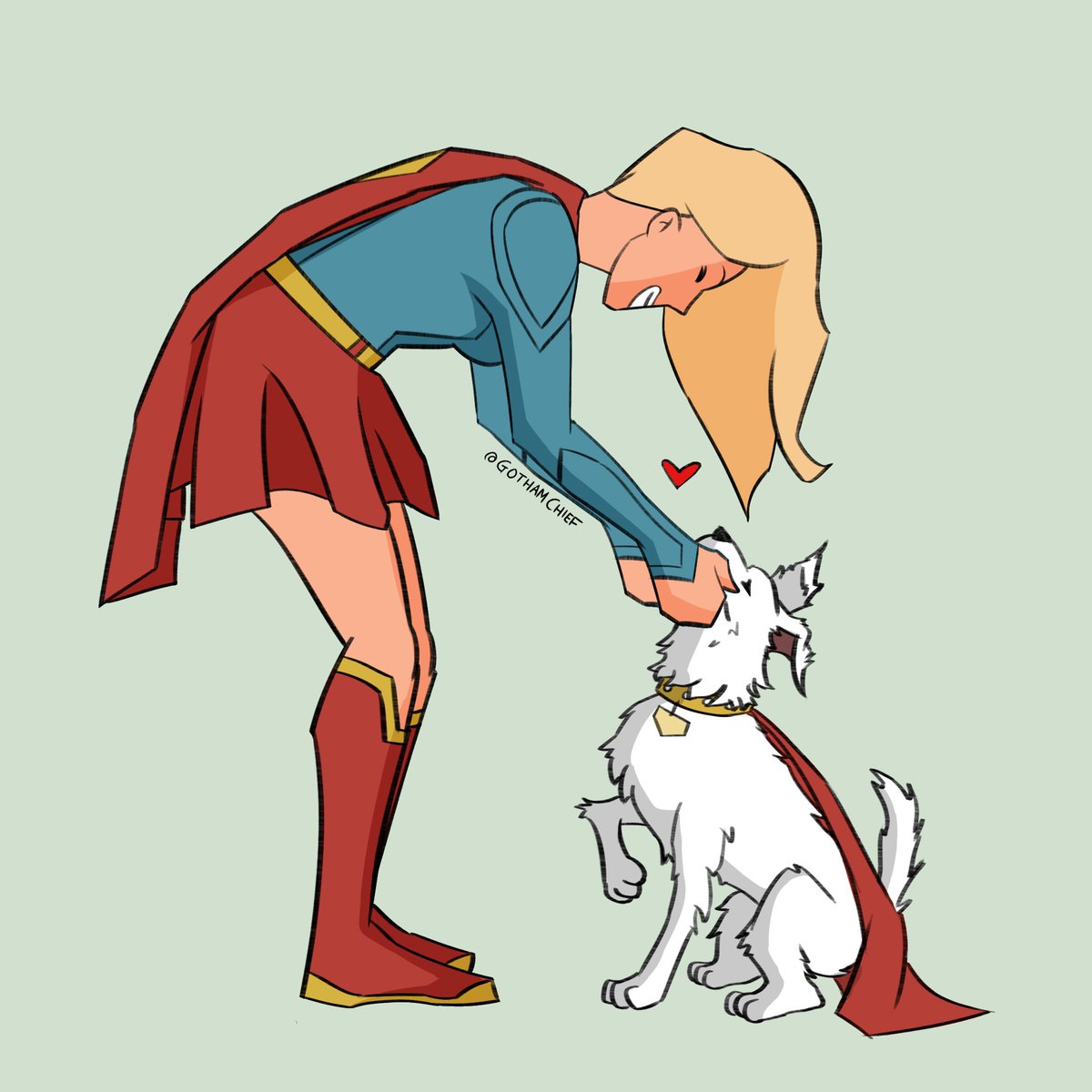 GothamChief's tweet photo. Supergirl &amp; Krypto ❤️ https://t.co/zsxp5uAanR
