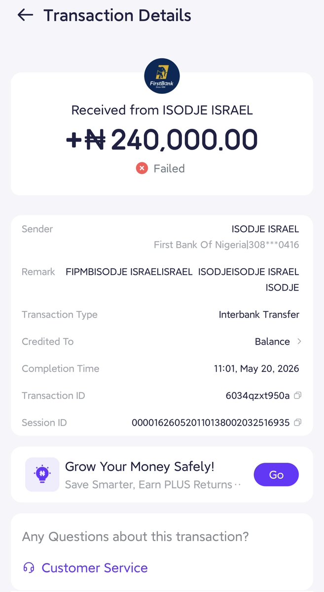 iscom4real's tweet photo. @FirstBankngr Palmpay has confirmed that they did not receive the money on their end. If that’s the case, why are you delaying the reversal? Today makes it 14 days that you’ve been holding my money.
@cenbank @palmpay_ng @icpcnigeria @officialEFCC https://t.co/j2B3RUAgW3