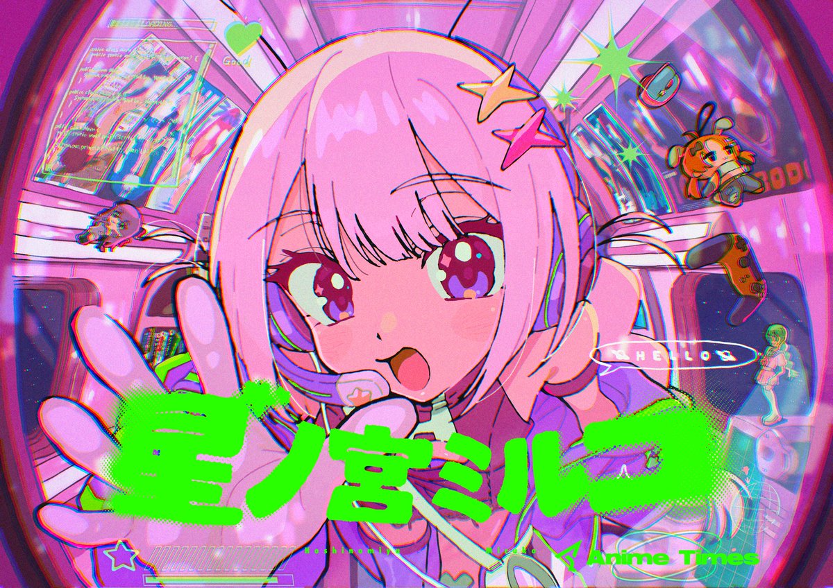 anime_miruko's tweet photo. 🛸🪐星ノ宮ミルコですっ👾💫
宇宙からやってきたギャルVTuber爆誕◞❤︎きらーん
───
✦キャラクター原案：ﾈﾀﾛｰ様 @speeeeeeeedM
✦キャラクターデザイン / イラスト：HASU様 @Tako0980
✦モデリング：ぽんぷ長様 @paint002
───
🏷️配信タグ #ミルコが観るよ
🎨FAタグ #ミルコアート https://t.co/M7d1UftuiM