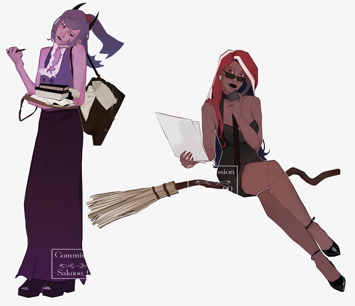 Valerie_Simps's tweet photo. Yayyy Melissa and Velvette are so pretty!🩷💜

A commission done by sakooo_00!!
You can find them on Vgen, tiktok or discird. Super amazing artist, please go support them!!
#velissa #Melissa #hazbinhotelmelissa #hazbinhotelVelvette https://t.co/8nBIulvzlM