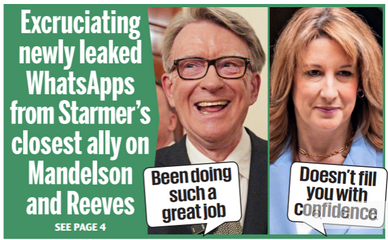 hol40900's tweet photo. Lucy Rigby feels "not great" that Darren Jones messaged Mandelson on Epstein scandal day.
But not great enough to ask why the crown still protects Andrew? Not great enough to question £150m of your money on his security?
One scandal gets guilt. The other gets silence. Same system https://t.co/7UvzUOWAhL