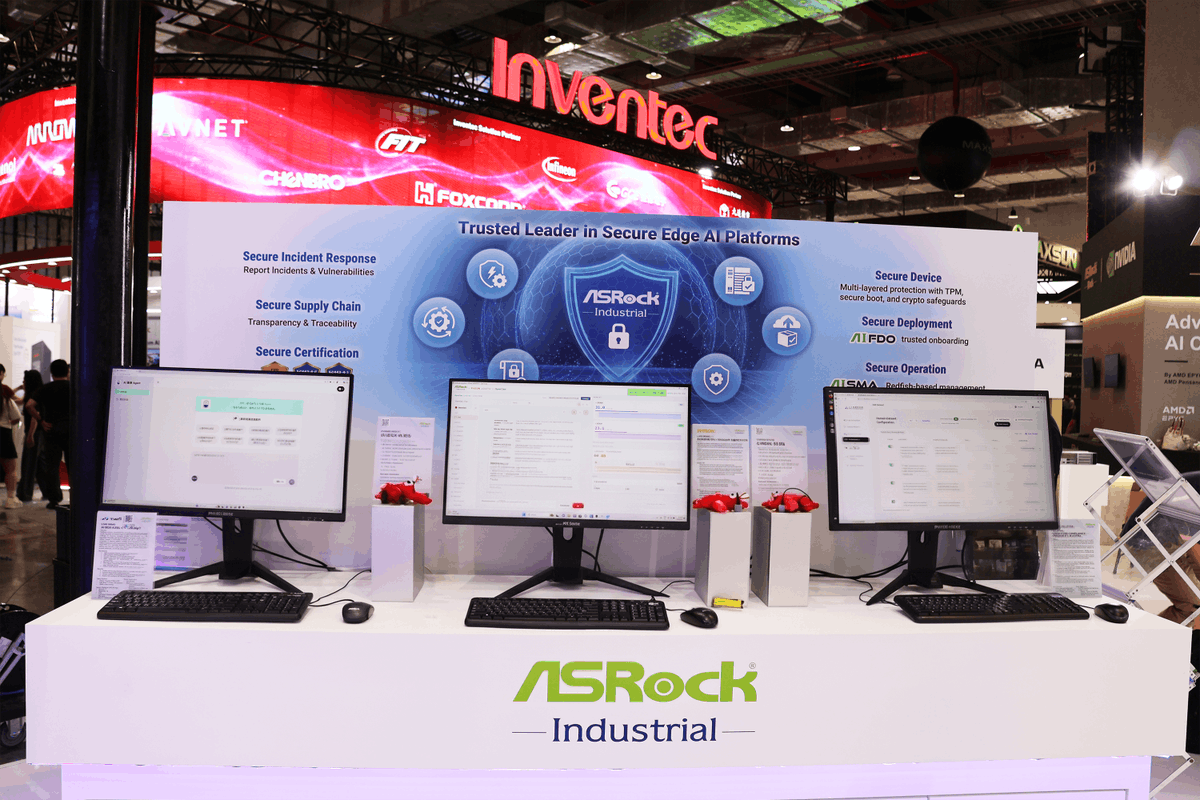 AsrockComputer's tweet photo. COMPUTEX 2026 demos are officially LIVE
🤖Agentic Robot 101
🔐Trusted OpenClaw AI Agent
🧠AI BOX-A395 Enterprise AI demos
⚛︎AiUAC Copilot

Some things just hit different when you see them in person.

📍Hall 2, 4F Booth R0514

#ASRockIndustrial #COMPUTEX https://t.co/bYkiahENXN