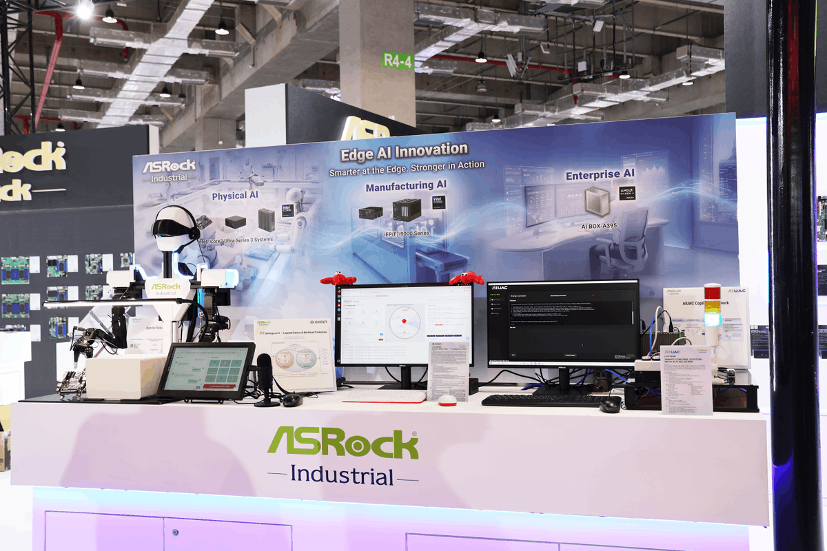 AsrockComputer's tweet photo. COMPUTEX 2026 demos are officially LIVE
🤖Agentic Robot 101
🔐Trusted OpenClaw AI Agent
🧠AI BOX-A395 Enterprise AI demos
⚛︎AiUAC Copilot

Some things just hit different when you see them in person.

📍Hall 2, 4F Booth R0514

#ASRockIndustrial #COMPUTEX https://t.co/bYkiahENXN