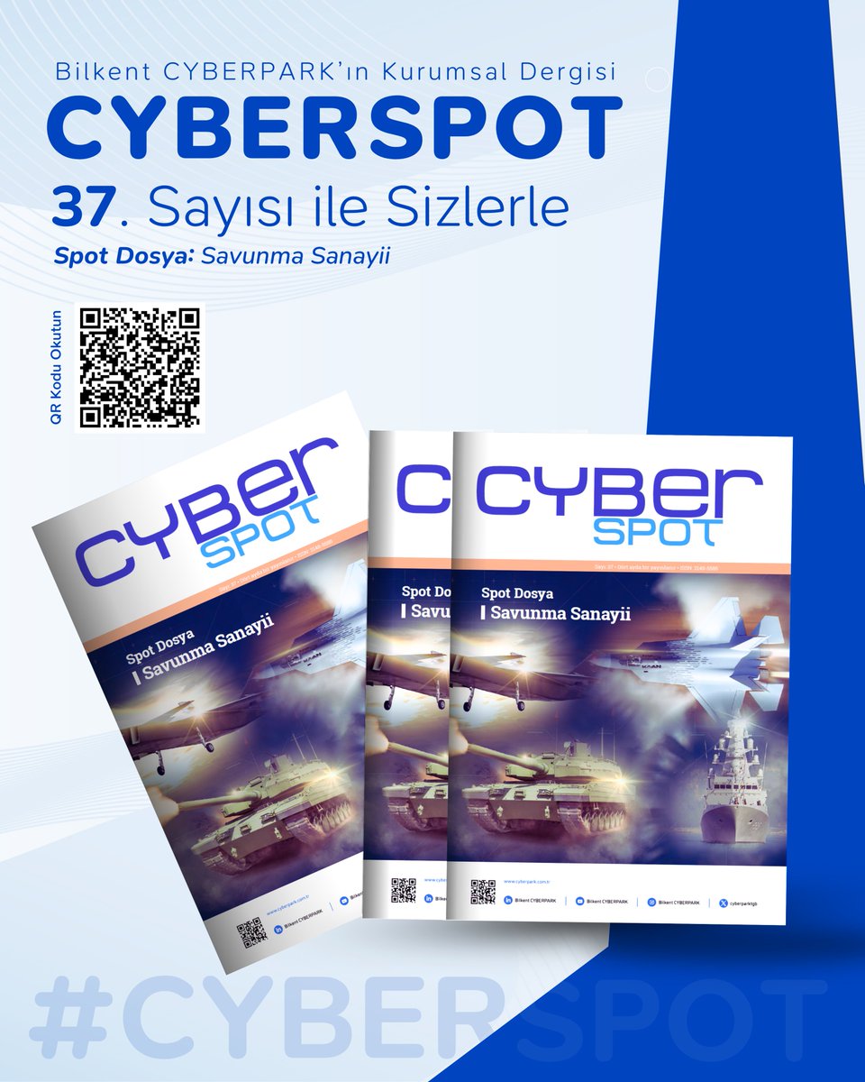 CyberparkTGB's tweet photo. Bilkent CYBERPARK’ın teknoloji, yenilik ve girişimcilik dünyasına ışık tutan kurumsal yayını CYBERSPOT’un yeni sayısı, “Savunma Sanayii” konusuyla yayınlandı!

Savunma teknolojilerindeki yeniliklerden yerli ve milli çözümlere, ileri mühendislik uygulamalarından çift kullanımlı teknolojilere kadar pek çok konuyu ele alarak; alanında uzman isimlerin görüşlerine, firma başarı hikâyelerine ve sektörde öne çıkan güncel gelişmelere yer verdik.

Dergimizi dijital ya da basılı formatta inceleyebilirsiniz.

Dergimizi okumak için tıklayınız: https://t.co/uV2LMVbhDE

Keyifli okumalar dileriz. ☕

#BilkentCYBERPARK #TeknolojiyiTasarlıyor #CYBERSPOT