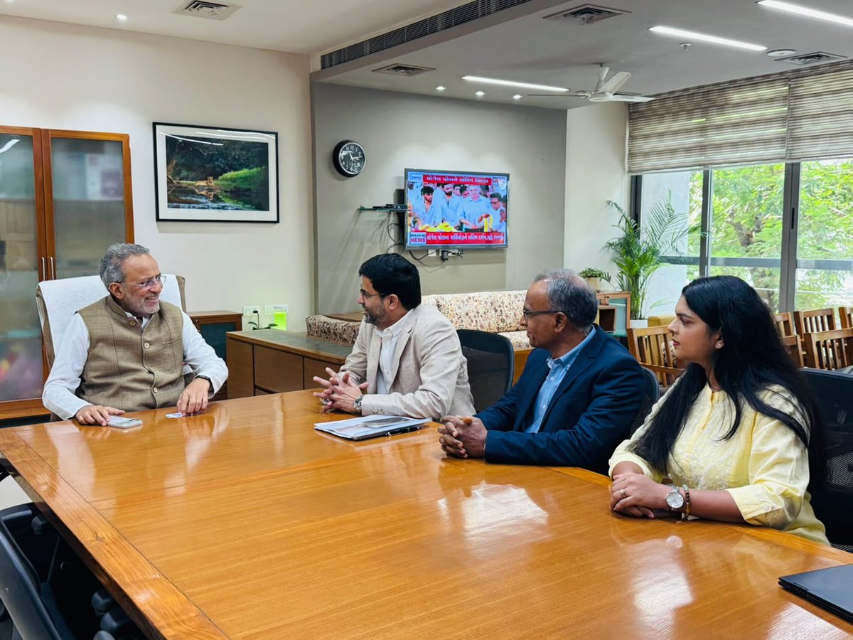 arjunmodhwadia's tweet photo. Met With Mr. Sakthivel K, CEO & Co-Founder of HENOX and His Team to Discuss Next Phase of Development And Implementation of Proposed Cable Landing Station at Dhuvaran, Following MoU Signed With Government of Gujarat.

Discussions Focused on Strengthening Gujarat’s Global Digital Connectivity, Accelerating Growth of A World-Class Data Centre Ecosystem And Developing Advanced Digital Infrastructure to Meet Future Hyperscale, Enterprise and International Bandwidth Requirements.