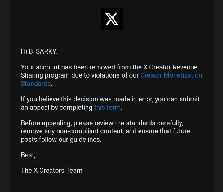 Muhammad_Bsarky's tweet photo. Dear @X  @Support @nikitabier @grok @PremiumTimesng @PremiumBusiness @elonmusk 

My revenue sharing is still paused, please unpaused it.

Thank you🙏 https://t.co/JiKQHv3B8m