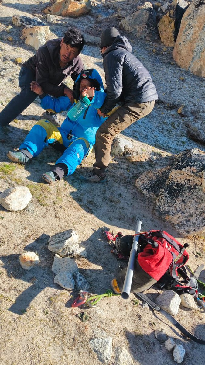 YearOfMonk's tweet photo. Miracle on Mt. Everest: Missing Sherpa Found Alive After One Week 😱

In an extremely rare and unbelievable survival story from Mt. Everest, Dawa Sherpa (Hillary Dawa), 52, who went missing on May 29 above Camp III, has been found alive after surviving nearly a week in the death zone.

This morning, a garbage management team from SPCC (Sagarmatha Pollution Control Committee) rescued him near Crampon Point, where he was reportedly seen slowly crawling toward Everest Base Camp.

Without food or water, battling extreme cold and high altitude, Dawa somehow managed to survive one of the harshest environments on Earth. He is currently suffering from frostbite and is speaking very slowly, but he is alive and being taken to Gorakshep for treatment.
Yesterday, even an aerial search team could not locate him — making today’s rescue feel nothing short of a miracle.

I sincerely hope that either @netflix or @PrimeVideo portray this into a Movie. The World needs to see & appreciate the grit and resilience of Sherpas.

@elonmusk 

#MiracleOnEverest