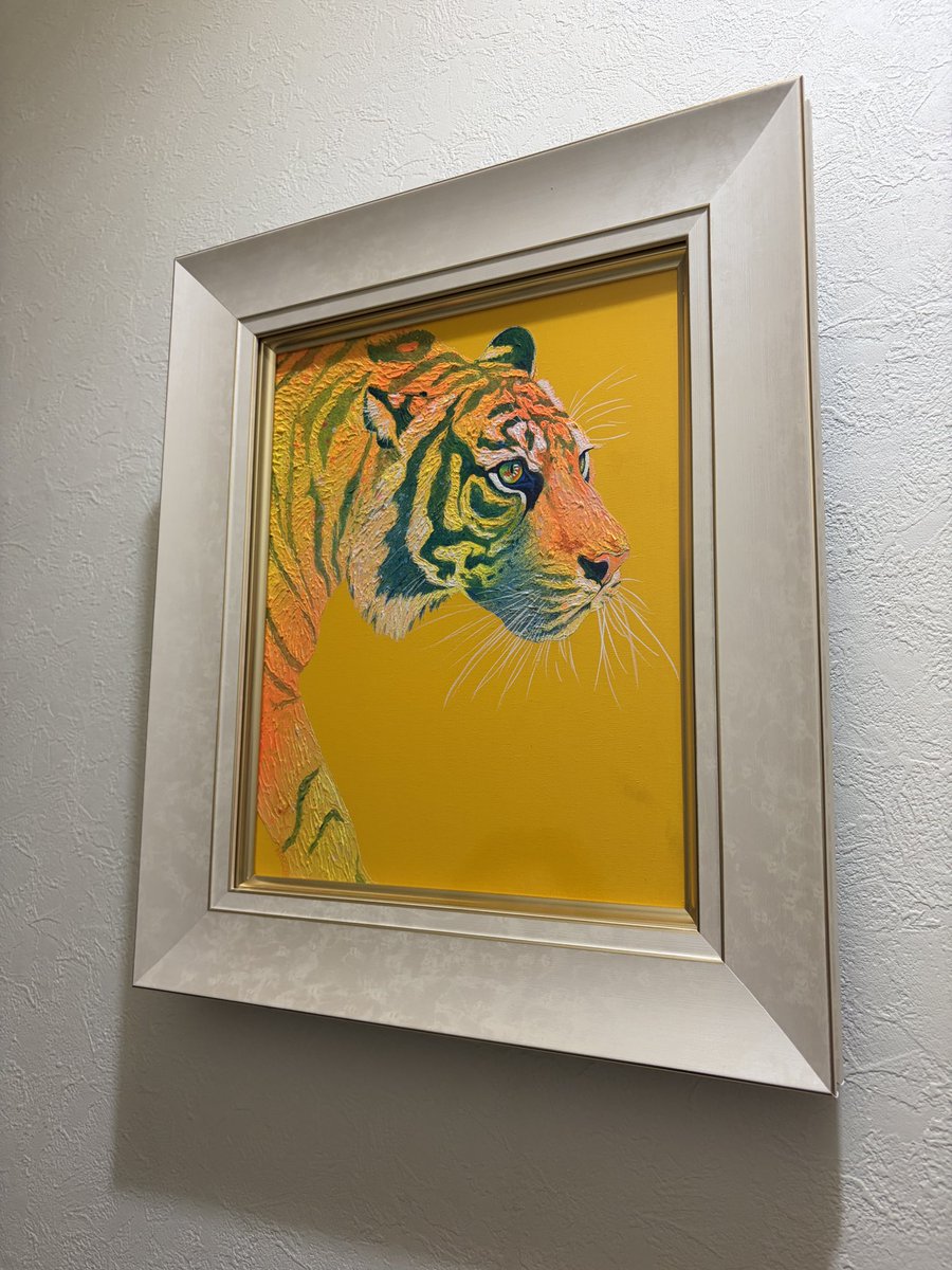 素敵に額装して飾っていただいてとても嬉しいです🥹✨ 展示もぜひまた