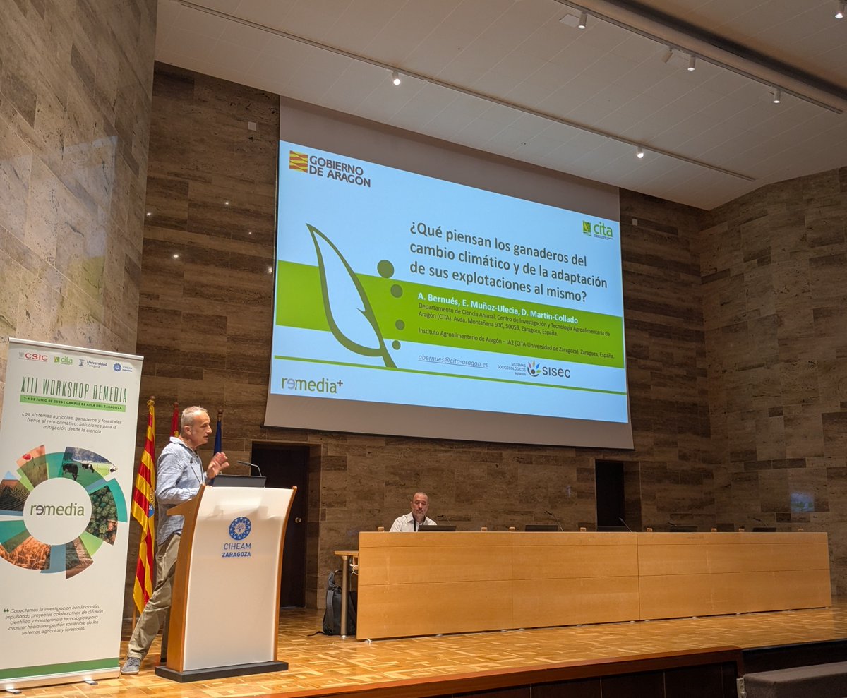 CITAAragon's tweet photo. Ayer y hoy continúan las presentaciones de los investigadores del CITA en el el XIII Workshop  #REMEDIA
en @CIHEAMZaragoza 

@RemediaRed https://t.co/cxH157wkOL