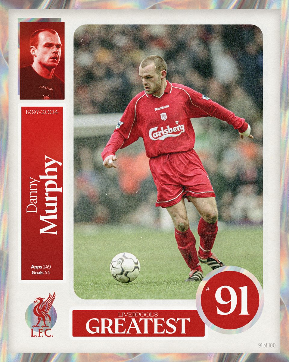 LFC's tweet photo. Liverpool's Greatest - No.91: Danny Murphy 🔴