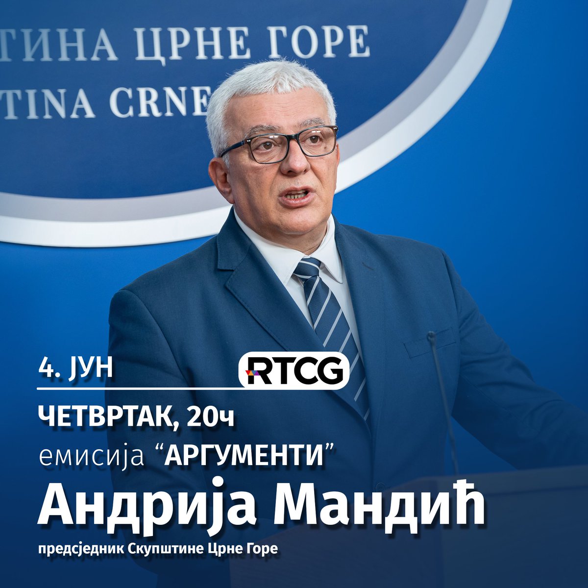 AndrijaMandicDF's tweet photo. Одговоре и коментаре на најактуелнија питања можете чути вечерас, од 20 часова, у емисији „Аргументи” на Радио-телевизији Црне Горе. https://t.co/3Mxjar5V65