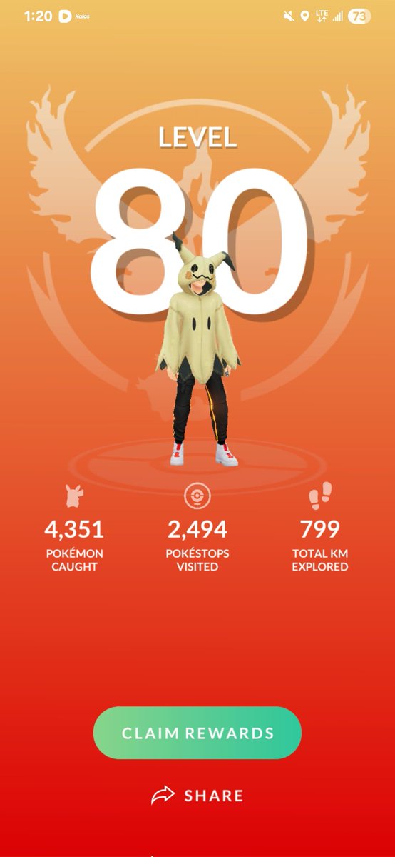 FunFritzinger's tweet photo. Finally made it to level 80 https://t.co/b97kH2mvOl