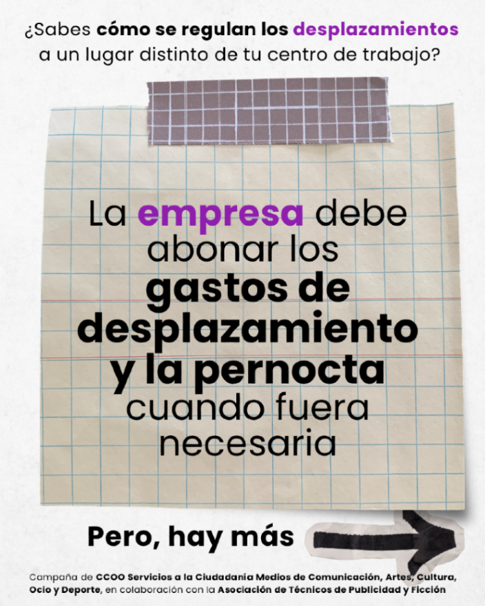 FSCdeCCOO's tweet photo. @mediosfscccoo @atpf_info 💶 Pero además, la empresa debe abonar los gastos de desplazamiento y también la pernocta, si fuera necesaria. https://t.co/v3NGdRGC1z