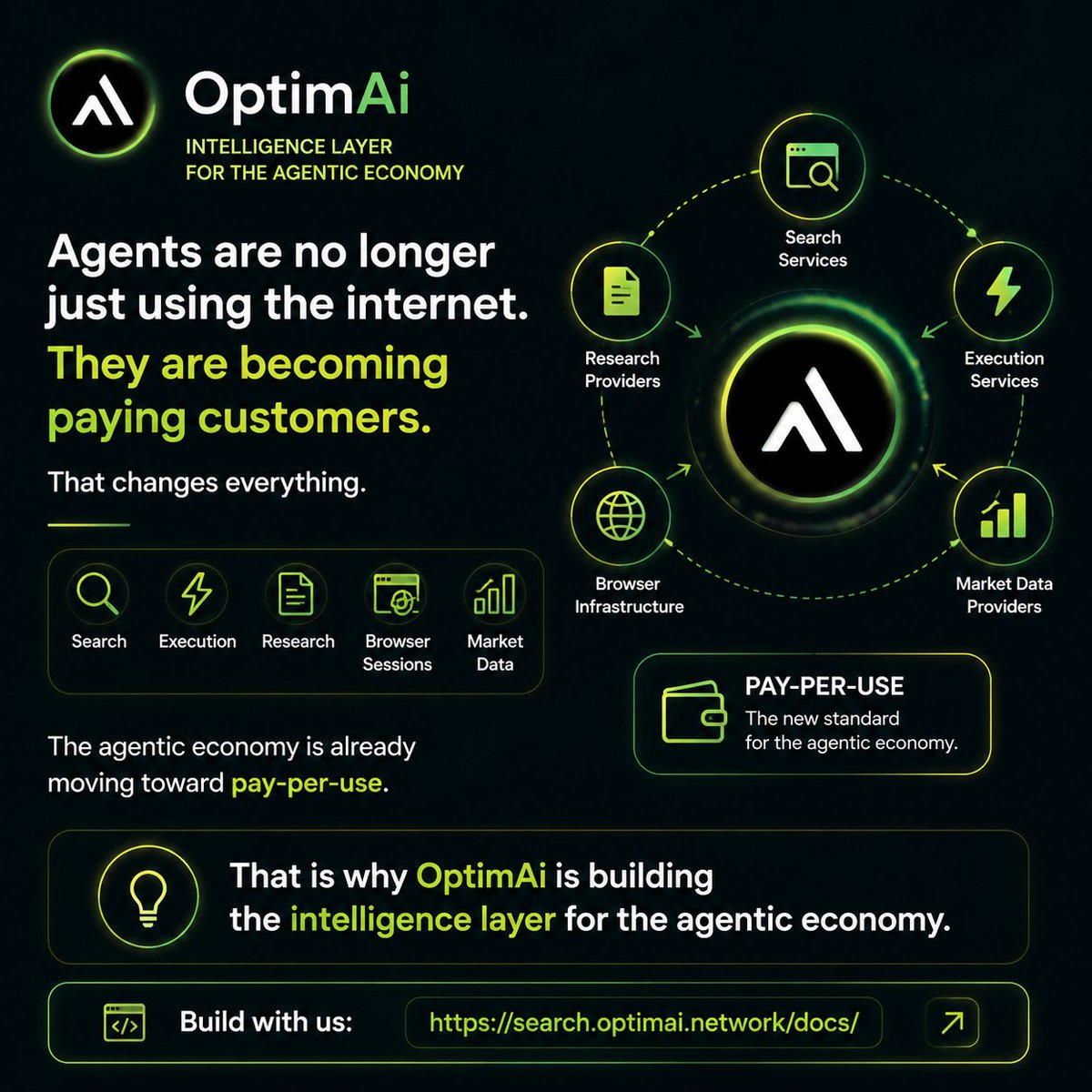 DisyaBolon's tweet photo. Every search.
Every API call.
Every browser session.
What used to be activity is becoming economic value.
The agentic economy has arrived. 🚀
@OptimaiNetwork 
#OptimAI #AIAgents #Web3" https://t.co/4CA6LKzT3y