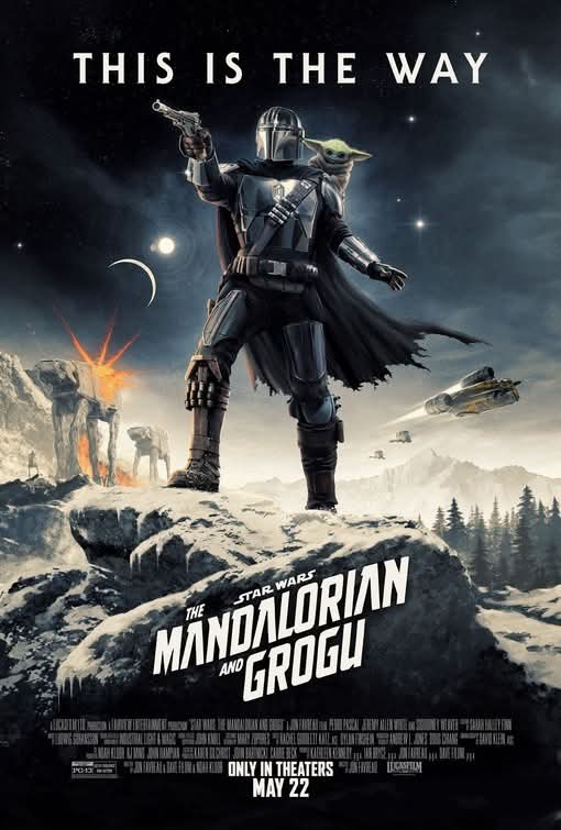 RangerRendar's tweet photo. Viewing number 3 of The Mandalorian &amp; Grogu happening this weekend...

In London.
In IMAX for the 3rd time.
At @ODEONCinemas Leicester Square!!!

THIS IS THE WAY!!!!

(Poster by @Cakes_Comics)

#StarWars
#TheMandalorianAndGrogu 
#TheMandalorian
#Grogu 
#IMAX https://t.co/FOXSIslCv5