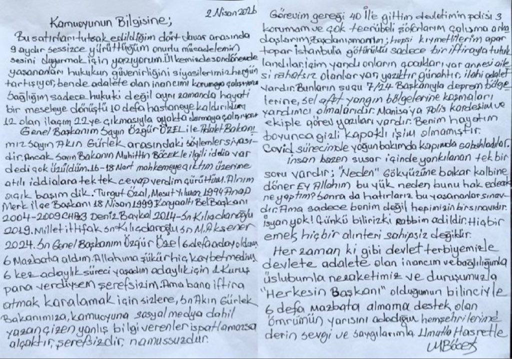 ekremistsokrat2's tweet photo. Muhittin Böcek’in 2 Nisan 2026 tarihinde yaptığı açıklama;

“Sayın Genel Başkanım Özgür Özel 6 defa aday oldum; 6 mazbata aldım. Allahıma şükür hiç kaybetmedim.

6 kez adaylık süreci yaşadım, adaylık için 1 kuruş para verdiysem şerefsizim.”

Yorumu size bırakıyorum 🤷‍♂️ https://t.co/Q7oVASQcmh