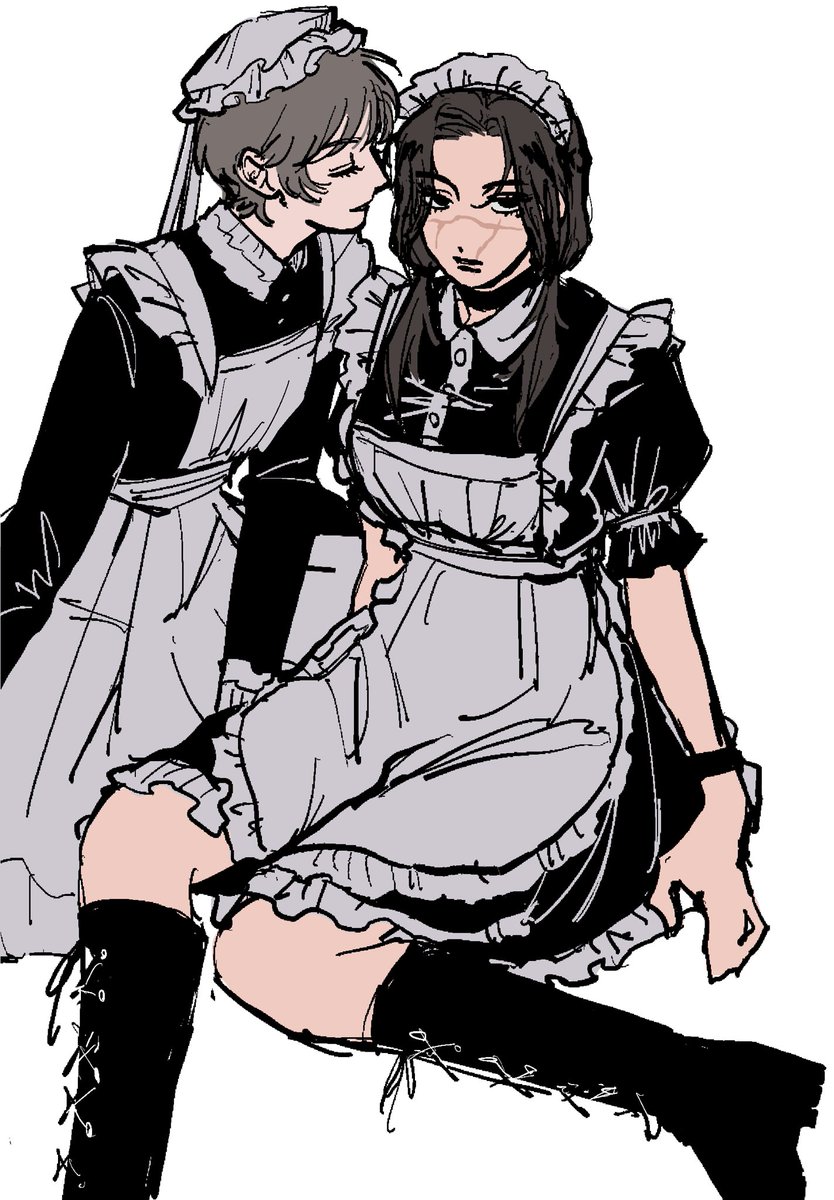 syusyoku023's tweet photo. スギシラ♀跡形もない現パロとメイド注意 https://t.co/M8PuyqgmeD