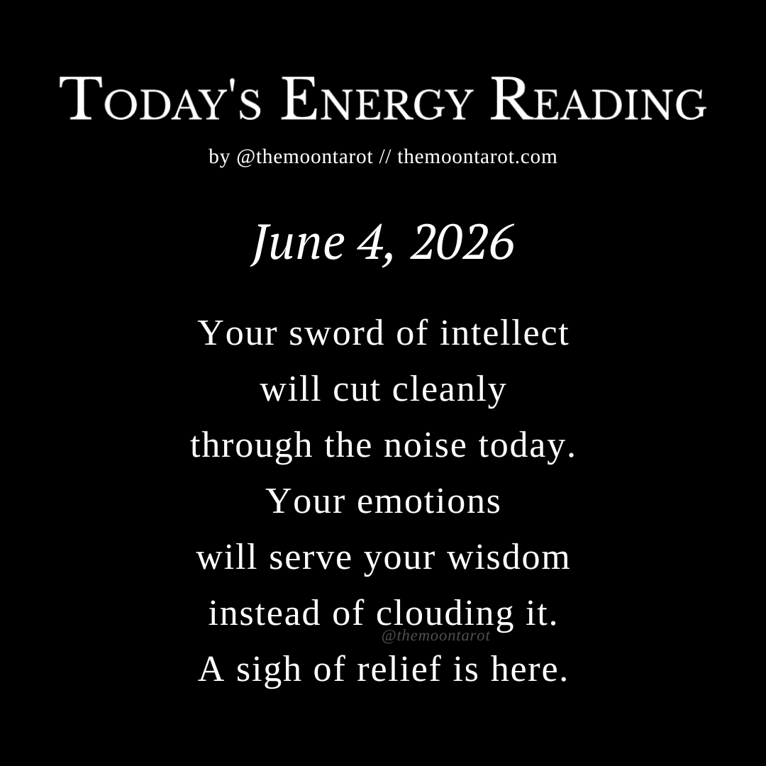 themoontarot_'s tweet photo. Today's Energy Reading: June 4, 2026 https://t.co/gRgAXeSQsy