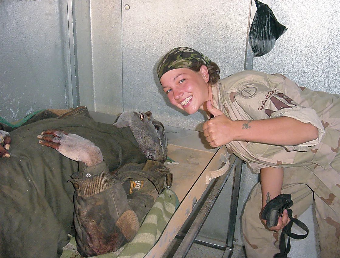 nanabvnana's tweet photo. I always question how Americans still voluntarily join their army after seeing the Abu ghraib photos https://t.co/L1OeSLQPeY