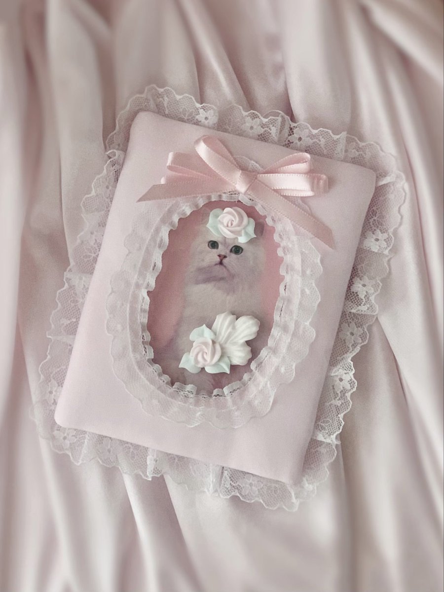 su9rayce's tweet photo. ⋆⸜ 𝓝𝓮𝔀 ⸝⋆ Romantic satin portrait frame

ヴィンテージのファブリック製フォトフレームがすごく好きで、その雰囲気をイメージしたフォトフレームを作りました🎀

B8トレカ・チェキのどちらにも使用でき、スリーブや硬質ケースに入れたままでも使えるので、入れ替えも簡単です。 https://t.co/z3w3YvY92p