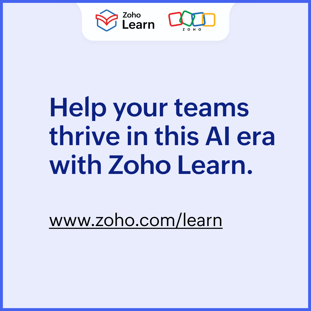 ZohoLearn tweet picture