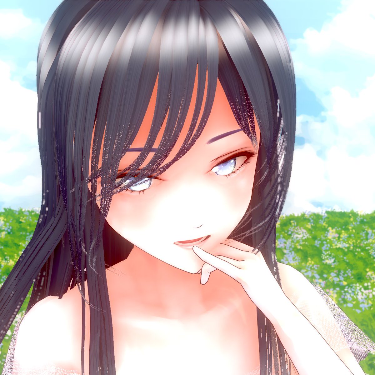 01mit2's tweet photo. 試作465号つづき
「じろじろ見ないで、いやらしい。」
「それとも私に気があるのかしら？」
#VRoid #VRoidStudio #VRMPosingDesktop https://t.co/tkLv9prhOh