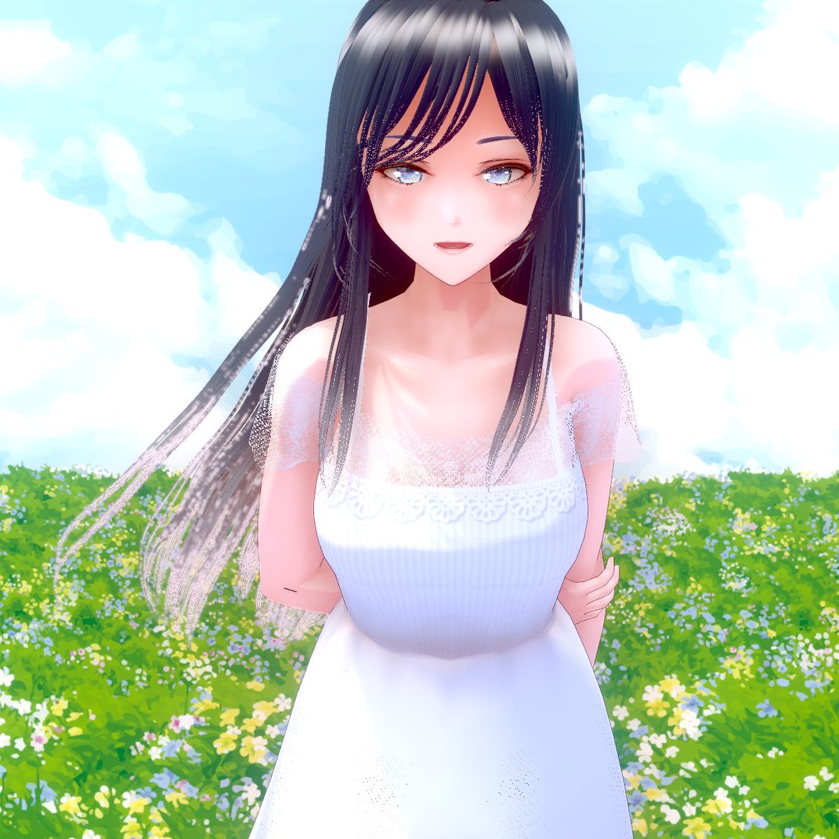 01mit2's tweet photo. 試作465号つづき
「じろじろ見ないで、いやらしい。」
「それとも私に気があるのかしら？」
#VRoid #VRoidStudio #VRMPosingDesktop https://t.co/tkLv9prhOh