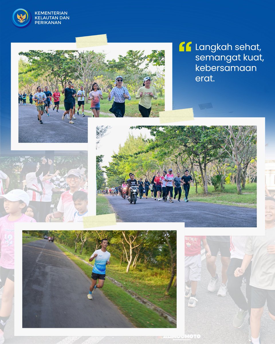 ppscilacap's tweet photo. "Runniversary HUT ke-32 PPS Cilacap 🏃‍♂️✨ Langkah sehat, semangat positif, dan kebersamaan! Selamat ulang tahun, semoga terus maju &amp; berjaya bagi perikanan Indonesia. 🇮🇩⚓" https://t.co/0zPsRV9OzO