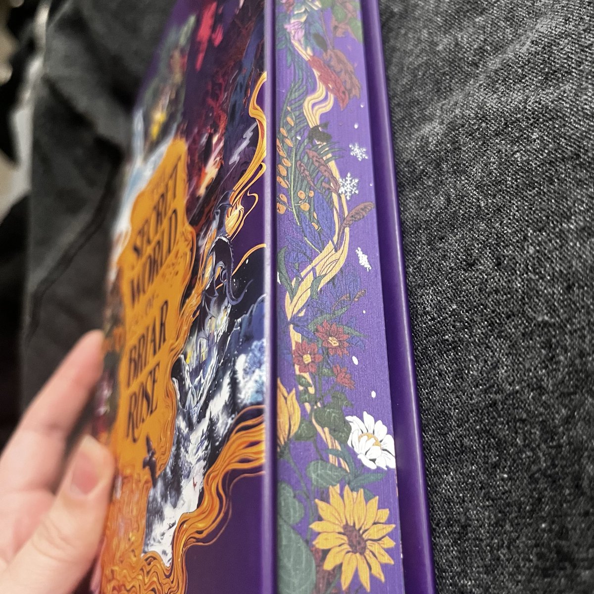 scaraceo's tweet photo. Now reading: The Secret World of Briar Rose, by @readwithcindy.

So excited to have finally gotten it in the mail! The cover and fore-edge art are absolutely beautiful! Finally having the book in hand after following Cindy’s writing journey for years feels absolutely surreal. https://t.co/d99IYFzLnf