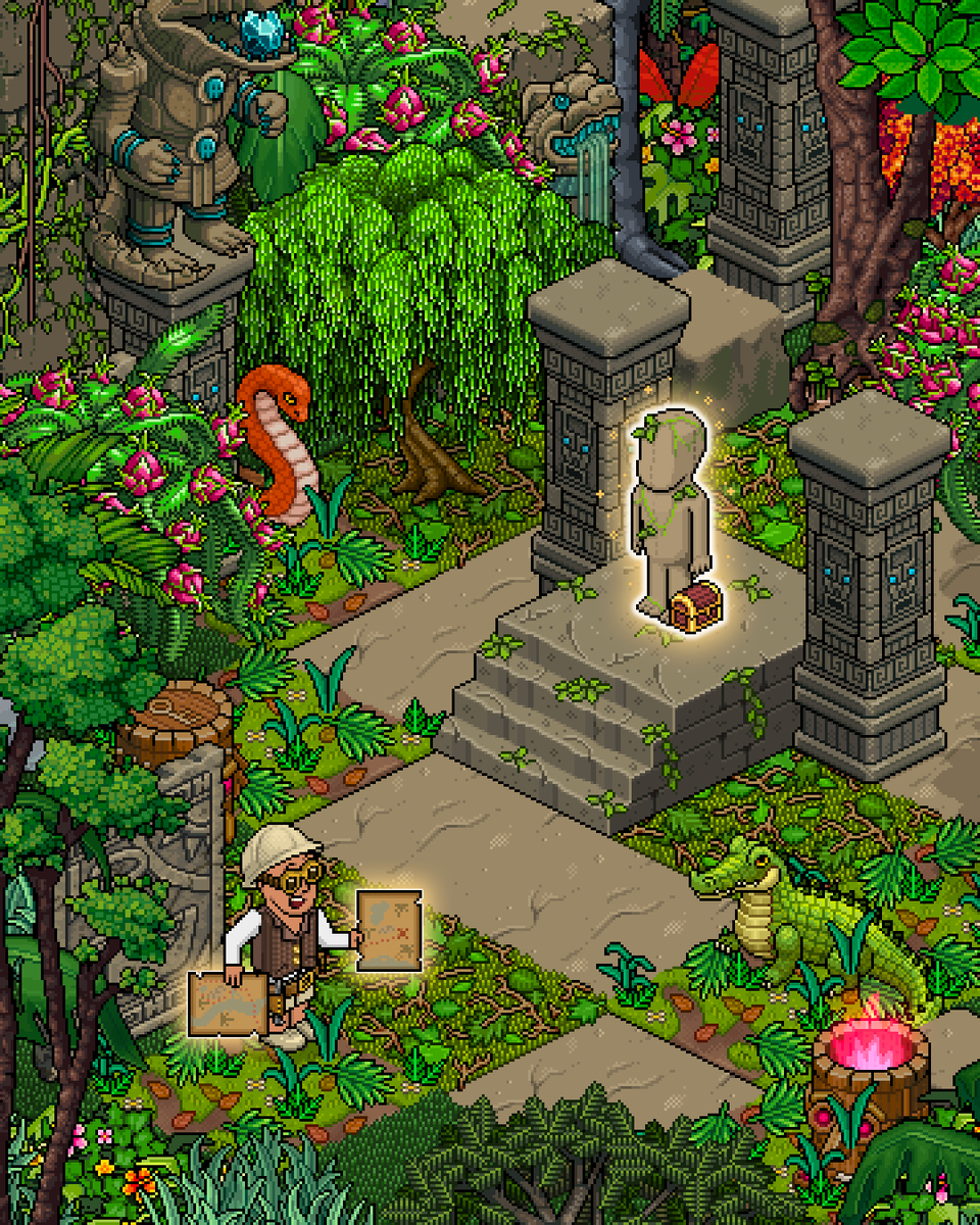 Habbo's tweet photo. santini destabilised an entire jungle totem network and then just… moved on to a Collectibles treasure hunt 💀

🧵⬇️ https://t.co/5ogYT2LDqS