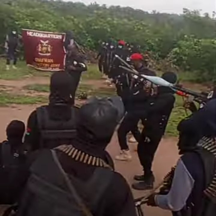 BLA_Network's tweet photo. Men will rise again higher than before because Biafra is now a sovereign state.

 Something big is cooking...💀💀 https://t.co/j2XsT1bK4N
