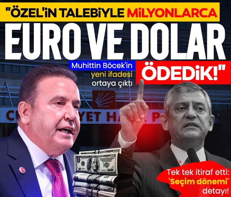 TrnHalit's tweet photo. Muhittin Böcek’ten itiraf: Özgür Özel’in talebiyle milyonlarca euro ve dolar ödedik https://t.co/9zZpSm4ZEA https://t.co/wUZ4nWx7RD