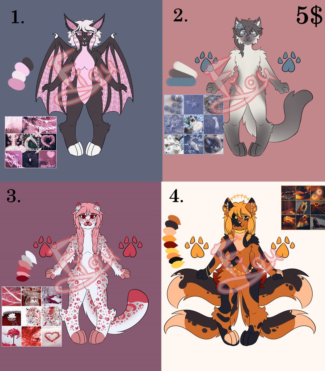 x_figu's tweet photo. Adopts OPEN
$5 usd each - paypal or kofi

1. OPEN
2. OPEN
3. OPEN
4. OPEN

Comment or dm
#adopts #adoptables #furryoc #furry #furryadopt #adoptable https://t.co/fQJLn0TxlM