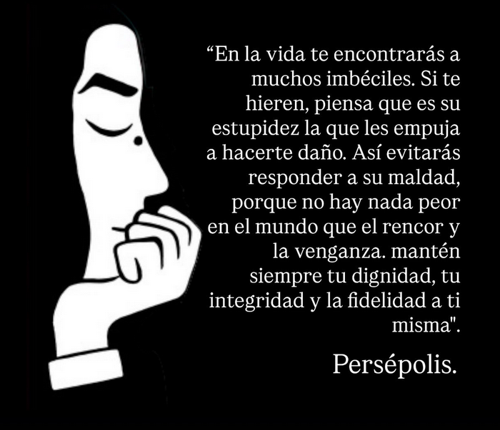casaconchas's tweet photo. “Demasiada información bloquea el cerebro, poca nos hace ignorantes.
La educación es un arma de construcción masiva.
El miedo nos hace perder la conciencia. Y también nos vuelve cobardes".
#MarjaneSatrapi falleció de tristeza 1 año después de la muerte de #MattiasRipa, su esposo. https://t.co/7dZluZ2J5z
