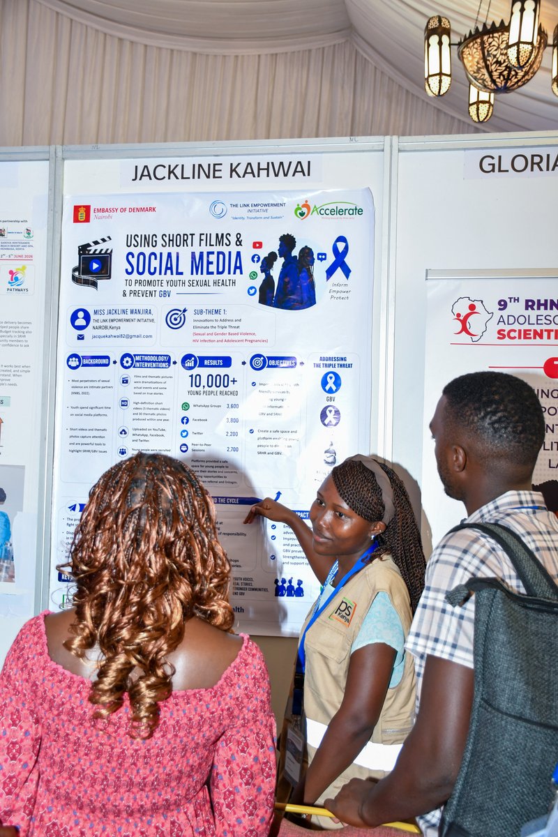 PSKenya_'s tweet photo. Day 2 of #RHNKConference2026 put evidence at the heart of stronger, more responsive programs for #adolescents and young people.

At the poster presentation sessions, the #Accelerate team showcased lessons, innovations, and early insights from county-level interventions. Those presentations sparked meaningful exchanges with researchers, practitioners, policymakers, and partners from across the region.

Discussions went beyond numbers to focus on what’s working, what still challenges us, and how community-led approaches can strengthen adolescent sexual and reproductive health and rights. By combining evidence with lived experience and #communityvoices, we can design solutions that stick.

We’re proud to add to the evidence advancing #youthagency, meaningful engagement, and improved health outcomes across Africa.
