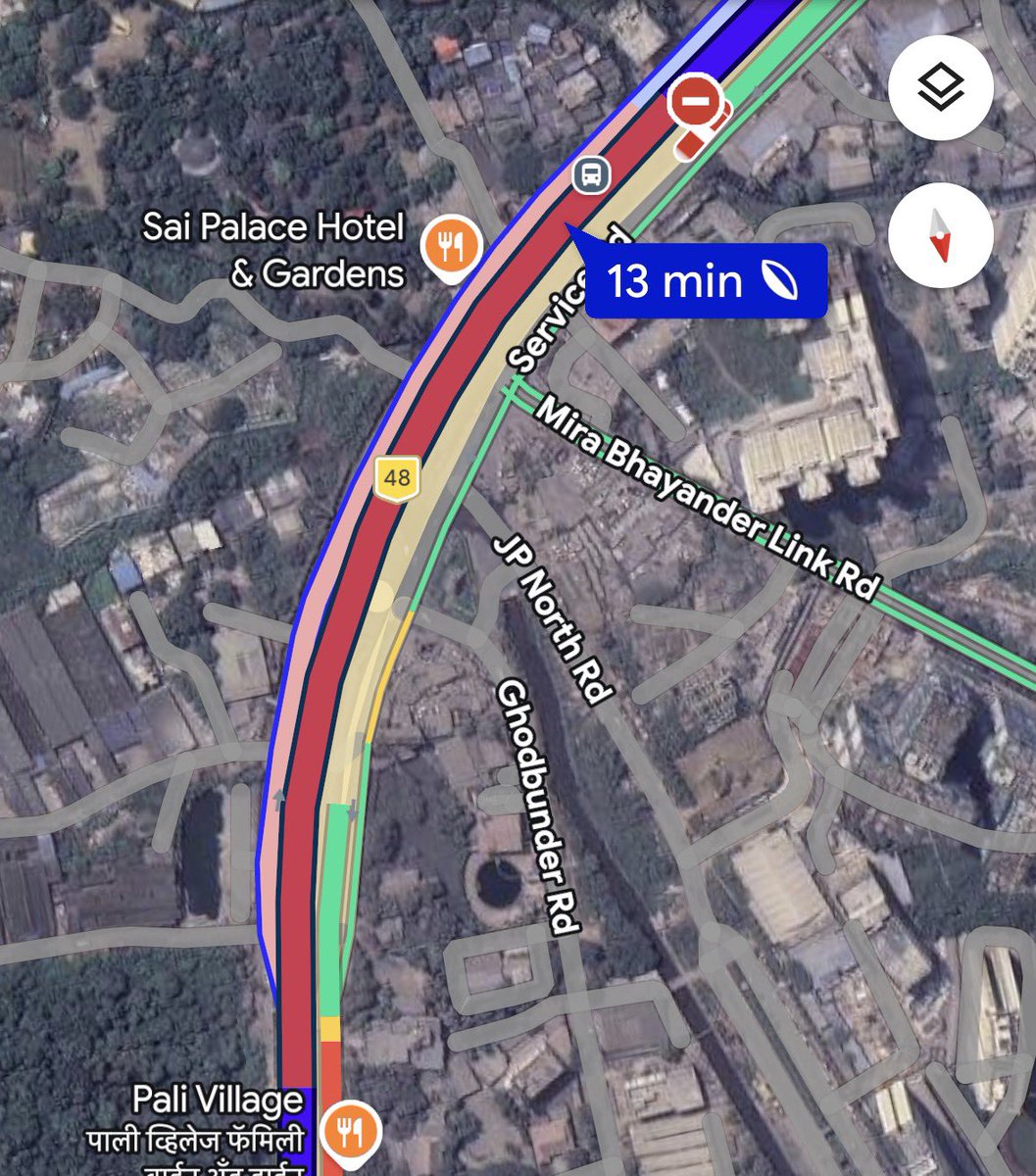 BefittingFacts's tweet photo. Union Cabinet ministers are carpooling, the PM is using only two cars, and ministers are travelling by metro and buses to save fuel.

Meanwhile, thousands of vehicles are burning fuel every day in the traffic chaos and diversions created by @nitin_gadkari.

Take the Kashigaon flyover just outside Mumbai as an example. This small flyover at the Kashigaon crossing has been under construction for more than two years. A project of this scale should ideally be completed within 3–4 months, but it has dragged on for years.

Every day, thousands of cars and trucks waste thousands of litres of fuel just trying to cross this bottleneck.

This minister alone is responsible for the wastage of millions of litres of fuel across highways due to prolonged delays and poor traffic management during construction.