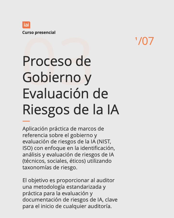 AuditorInterno's tweet photo. ✅ Próximos cursos (presenciales):

▪️ "Auditoría Interna y Gobierno de Ciberseguridad (Curso Presencial)", 18 junio: https://t.co/JHRJzCM69f

▪️ "EU AI Act: Clasificación de Riesgos y Obligaciones (Curso Presencial)", 19 junio: https://t.co/YfKgDbK2Oq

▪️"Proceso de Gobierno y Evaluación de Riesgos de la IA (Curso Presencial)", 1 julio: https://t.co/2AmipRa649

▶️ Recuerda:
1. El precio de socio se aplica a los socios de cualquier Instituto de Auditores Internos del mundo. Escríbenos a servicioscliente@iai.es para que te registremos como socio de otro Instituto.

2. Si eres socio, utiliza tus “Créditos Formativos” (excepto para Certificaciones).

▶️ Cualquier duda, estamos a tu disposición en el correo: servicioscliente@iai.es

#AuditoríaInterna #AuditoresInternos