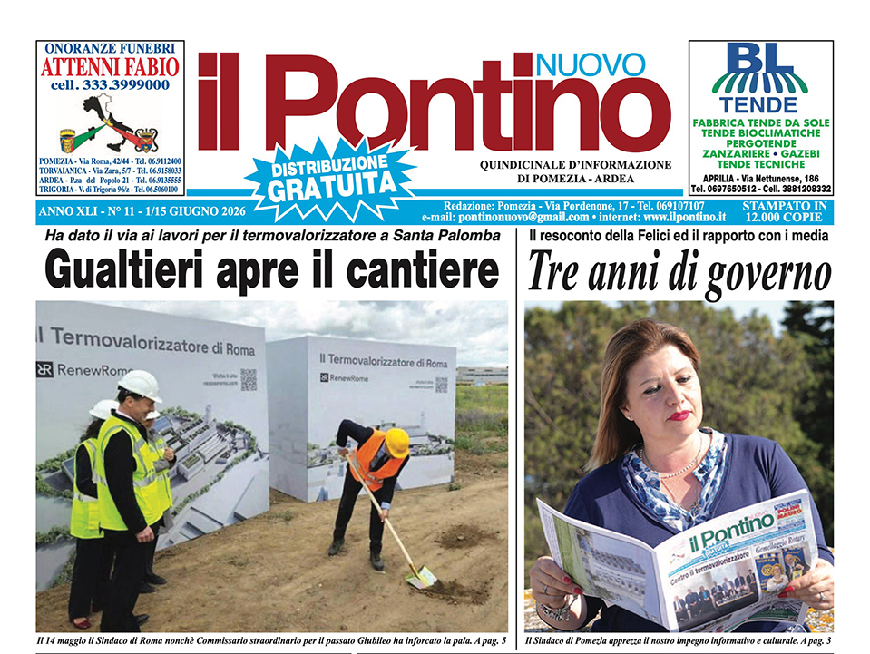 ILitorale's tweet photo. IL PONTINO NUOVO N. 11 - 1/15 GIUGNO 2026 https://t.co/LYzXjYMMum via @YouTube https://t.co/2bUjKXuZKm