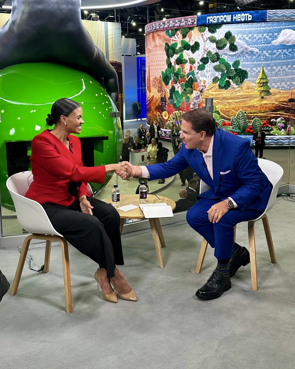 RickSanchezTV's tweet photo. ❗️ Having a great talk with Candace Owens right now at SPIEF 2026.

Just two Americans meeting in St. Petersburg, Russia, to discuss what really matters — the world, the media, America, Russia, and the things the West doesn’t want you to hear about.

It’s going to be a good one — stay tuned.