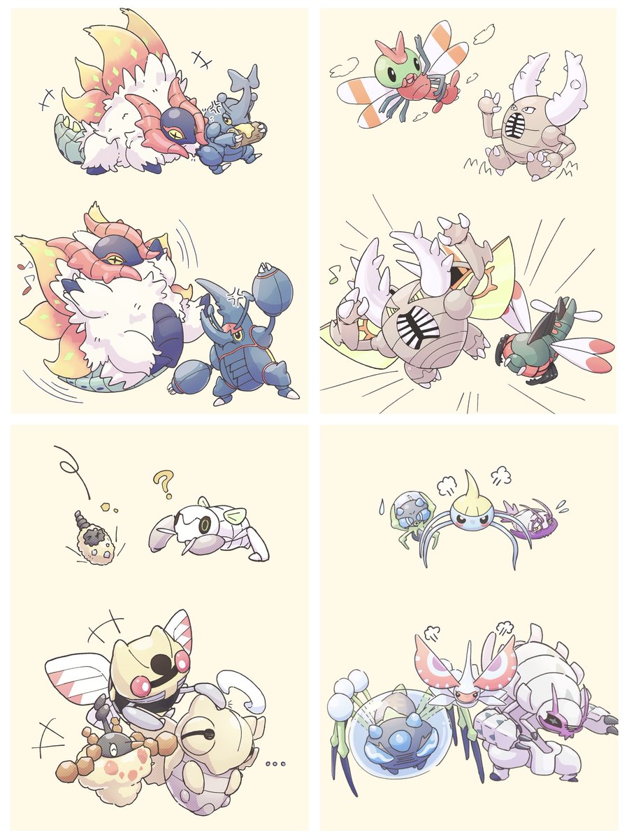 MuraseLelait's tweet photo. #虫ポケモンの日
大きくなっても仲良しな2(3)匹達！
まとめ https://t.co/M1XuIC18Yp
