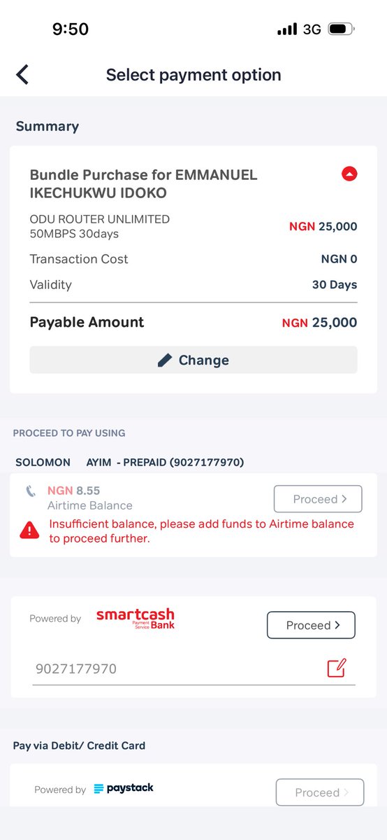 justemmanuel_'s tweet photo. @AirtelNigeria I don’t know why I can’t seem to convert the cash in my Airtel app to WiFi subscription 
What is going on https://t.co/mcd7zh22u5