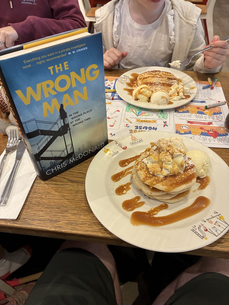 cmacwritescrime's tweet photo. It’s publication day for The Wrong Man!

We celebrate with pancakes! https://t.co/gMV8tY9n6W
