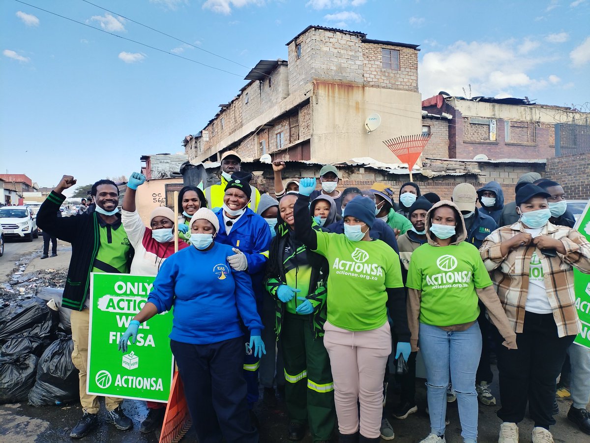 nasiphim's tweet photo. Today, I’ve joined ActionSA Johannesburg Mayoral Candidate, Mr Herman Mashaba in Alexandra for the relaunch of the A Re Sebetseng Campaign.

#AReSebetseng is a service delivery initiative first introduced by Mr Mashaba during his tenure as Mayor of Johannesburg. The campaign reflects ActionSA's commitment to working with communities to restore service delivery, improve public spaces and build cities that residents can be proud of.
