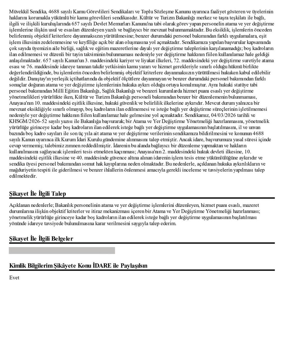 KÜLTÜR HAK-SEN GENEL MERKEZİ tweet media