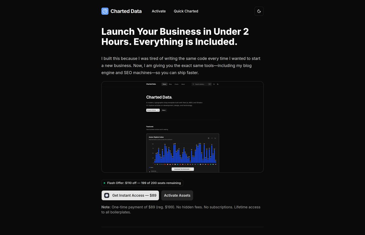0x1da49's tweet photo. day 221

a lot of builders are searching for the perfect idea

meanwhile simple sites are making money every day

grab a free starter and launch something this week https://t.co/R6jYuxNVAw