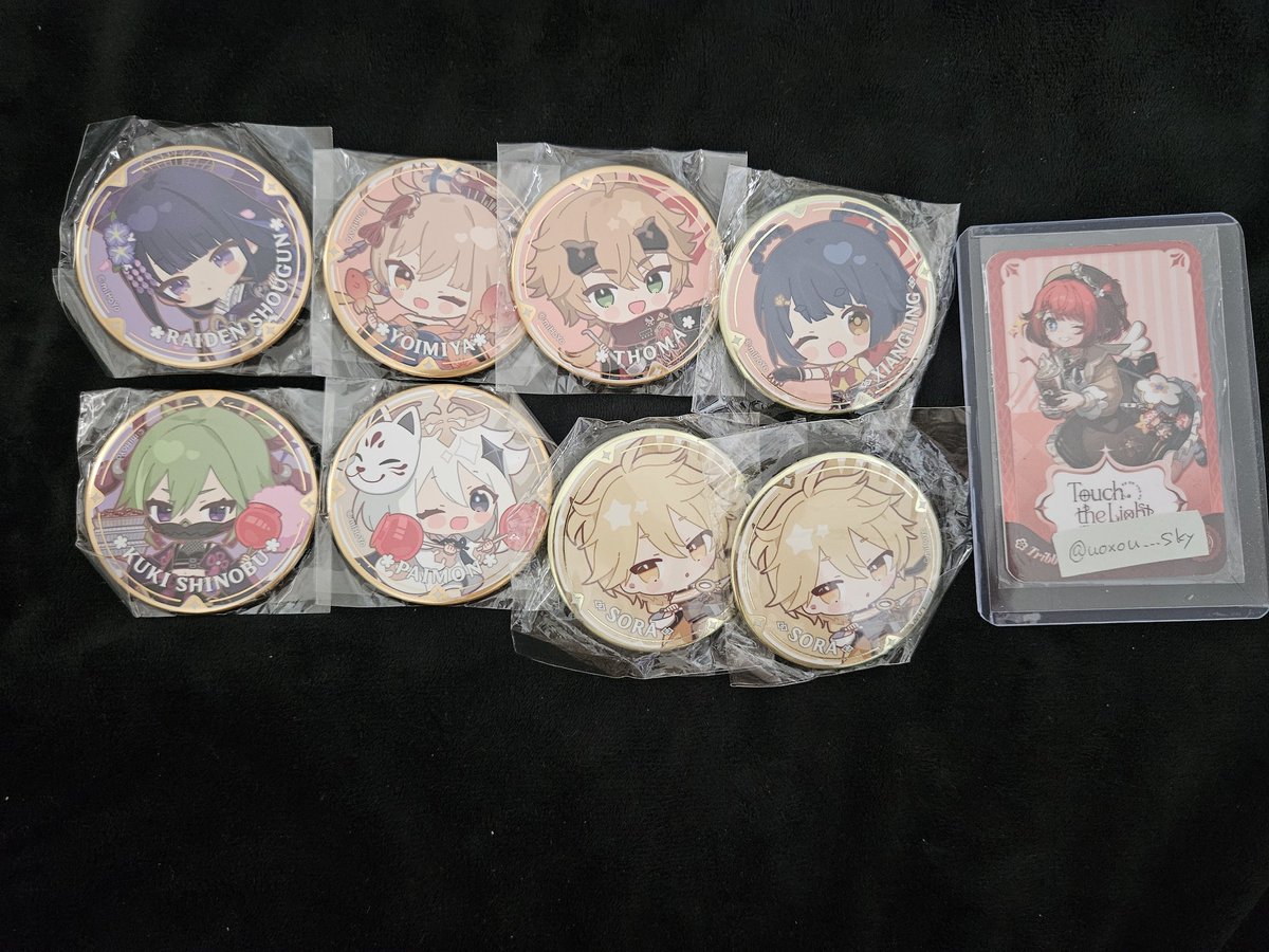 uoxou___sky's tweet photo. 原神　スイパラ　韓国　フォトカード　キーリング　ステッカー　ポラロイド　　
PUS　ステッカー　カード　交換

【譲】画像のもの

【求】七七、クレー(4枚目)

ご縁がありましたら何卒( ⑅ᴗ͈ ᴗ͈)𓈒𓏸𓈒𓐍 https://t.co/ERBFhBmnnh